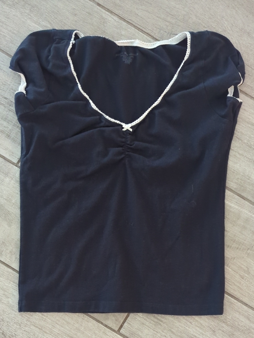 Brandy Melville Navy Tank Top with White Trim